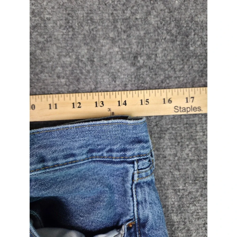 Levi's 501 Original Fit Jeans Mens 31x30 Blue Medium Wash Straight Leg Denim